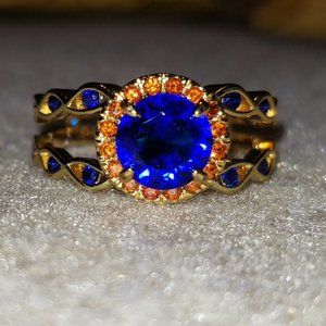 Fragrant Jewels - Blue and Gold Ring